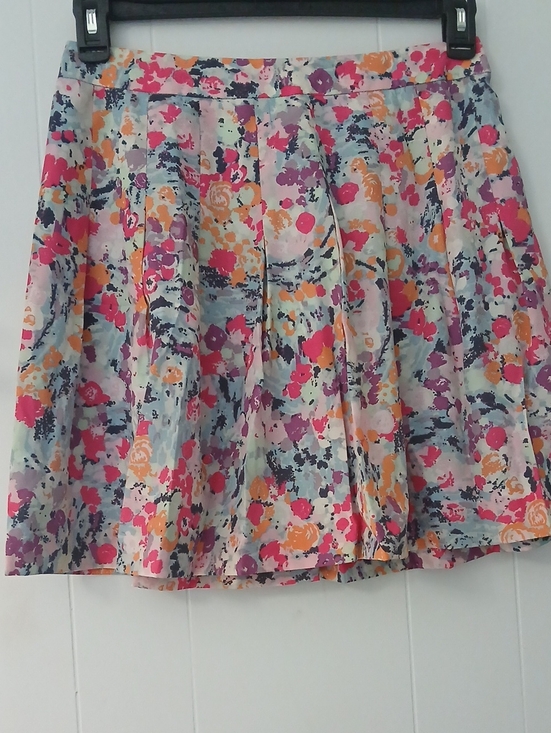 J. Crew Dresses & Skirts - J. Crew Floral Circle Skirt in Pink, Purple, Orange and Gray